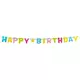 Girlanda z kartonových písmen Happy Birthday 150 cm