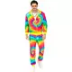 Plus size neonová Tie and Dye tepláková souprava pro dospělé, Velikost: XX-Large