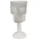 Fosforeskující sklenice lebka 18 cm