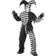 Černo-bílý zlý Joker kostým pro děti