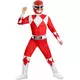 Červený Power Ranger svalový kostým pro děti, Velikost: 7-9 let