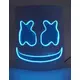 Modrá LED marshmallow DJ maska pro dospělé