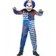 Harlekýnský klaunský kostým pro děti Halloween, Velikost: 10-12 let (145/158 cm)