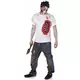 Latexový zombie kostým s žebry pro muže, Velikost: Large