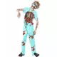 Zombie doktor kostým pro děti Halloween, Velikost: 10-12 let (145/158 cm)