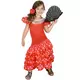Kostým flamenco tanečnice s bílými puntíky (červený) pro dívky, Velikost: 10-12 let (130-140 cm)
