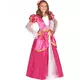 Růžový středověký kostým princezny pro dívky, Velikost: 10-12 let (130-140 cm)