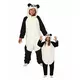 Dětský panda overalový kostým, Velikost: 10-12 let (142-148 cm)
