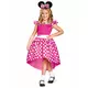 Klasický růžový kostým Minnie pro dívky, Velikost: 3-4 let (97 - 109 cm)