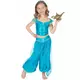 Modrý orientální princeznovský kostým pro dívky, Velikost: 4-6 let (110-120 cm)