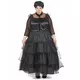 Plus size gotický plesový šatový kostým pro ženy, Velikost: XX-Large