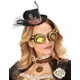 Steampunk černý klobouk se závojem pro dospělé, image 2