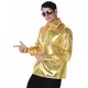 Zlatá flitrovaná disco košile pro muže, Velikost: Medium, image 2