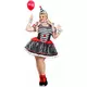 Sexy černo-bílý harlekýn kostým pro ženy plus size, Velikost: XXX-Large/XXXX-Large (54-58)