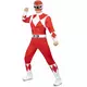 Červený Power Ranger kostým pro dospělé, Velikost: X-Large