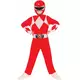 Klasický červený Power Ranger kostým pro děti, Velikost: 7-8 let (122 to 128 cm)