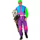 Fluorescenční snowboardový kostým pro dospělé, Velikost: Large