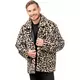 Dospělý leopardí kabát z umělé kožešiny, Velikost: X-Large (190 cm)