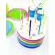 16 tenkých bílých svíček s kalíšky 12 cm, image 2