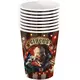 6 papírových kelímků Halloween klaun 240 ml, image 2