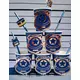 8 papírových kelímků policie navy/zlatá 255 ml, image 2
