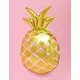 Fóliový balónek ananas zlatý 48 × 67 cm, image 2
