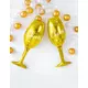 Fóliový balónek „Cheers“ sklenka zlatá 28 x 80 cm, image 2