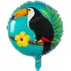 Fóliový balónek toukan modro-fuchsiový 45 cm, image 2