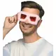 Růžové plyšové party brýle pro dospělé, image 2