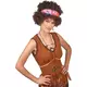 Hnědá afro hippie paruka – 130 g, image 2