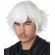Bílá krátká cosplay paruka pro dospělé, image 2