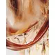 Starorůžový terakotový mušelínový běhoun na stůl 30 cm x 3 m, image 2