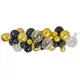 34 Halloween Balloon Arch Kit Black, Gold and Clear with Bats, image 2