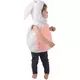 Dětský bezrukávový bílý a růžový králičí kostým, Velikost: 18-24 měsíců (86-92cm), image 2