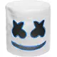 Modrá LED marshmallow DJ maska pro dospělé, image 2