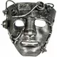 Steampunk chromová maska na obličej pro dospělé, image 2