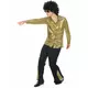 Zlatý flitrovaný disco kostým pro muže, Velikost: Small, image 2