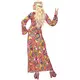 Dámský vícebarevný hippie kostým – dlouhé šaty, Velikost: Large, image 2
