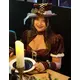 Bordó steampunk kostým pro ženy, Velikost: X-Small (36/38), image 2