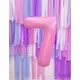 Obří pastelově růžový číselný balónek 86 cm, Velikost: 1, image 2
