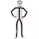 Kostým Stickman Mask pro dospělé, Velikost: Medium/Large (52), image 2