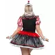 Sexy černo-bílý harlekýn kostým pro ženy plus size, Velikost: XXX-Large/XXXX-Large (54-58), image 2