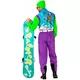 Fluorescenční snowboardový kostým pro dospělé, Velikost: Large, image 2