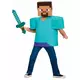 Klasický kostým Minecraft Steve pro děti, Velikost: 10-12 let (137 - 149 cm), image 3