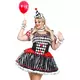Sexy černo-bílý harlekýn kostým pro ženy plus size, Velikost: XXX-Large/XXXX-Large (54-58), image 3