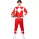 Červený Power Ranger kostým pro dospělé, Velikost: Medium, image 3