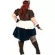 Plus size retro futuristický steampunk kostým pro ženy, Velikost: XX-Large (46/48), image 4